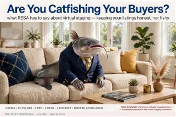 feature image of OPINION: Is There a Catfish in Your Living Room? Virtual Staging Updates from RESACon 2026