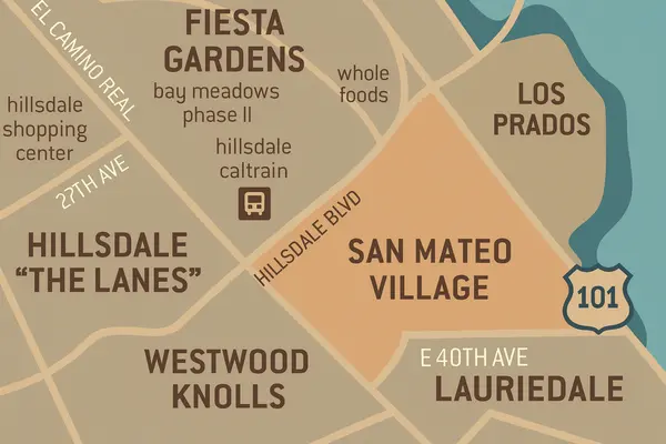 feature image of The Village in Hillsdale San Mateo Neighborhood Guide (94403)