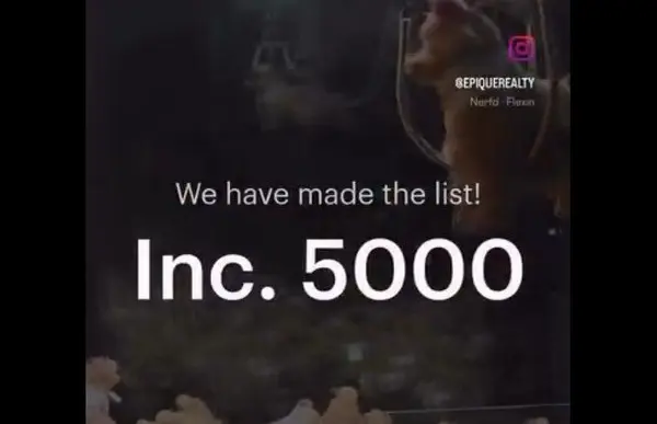 feature image of Epique Realty Ranks #7 on the 2026 Inc. 5000 | Jory Bergman Killian