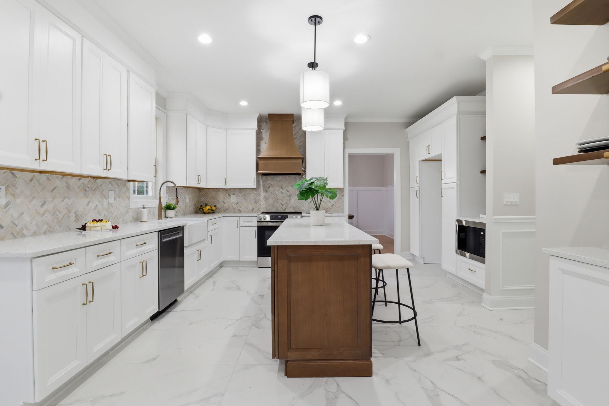 Finished kitchen renovation listing photo, York PA
