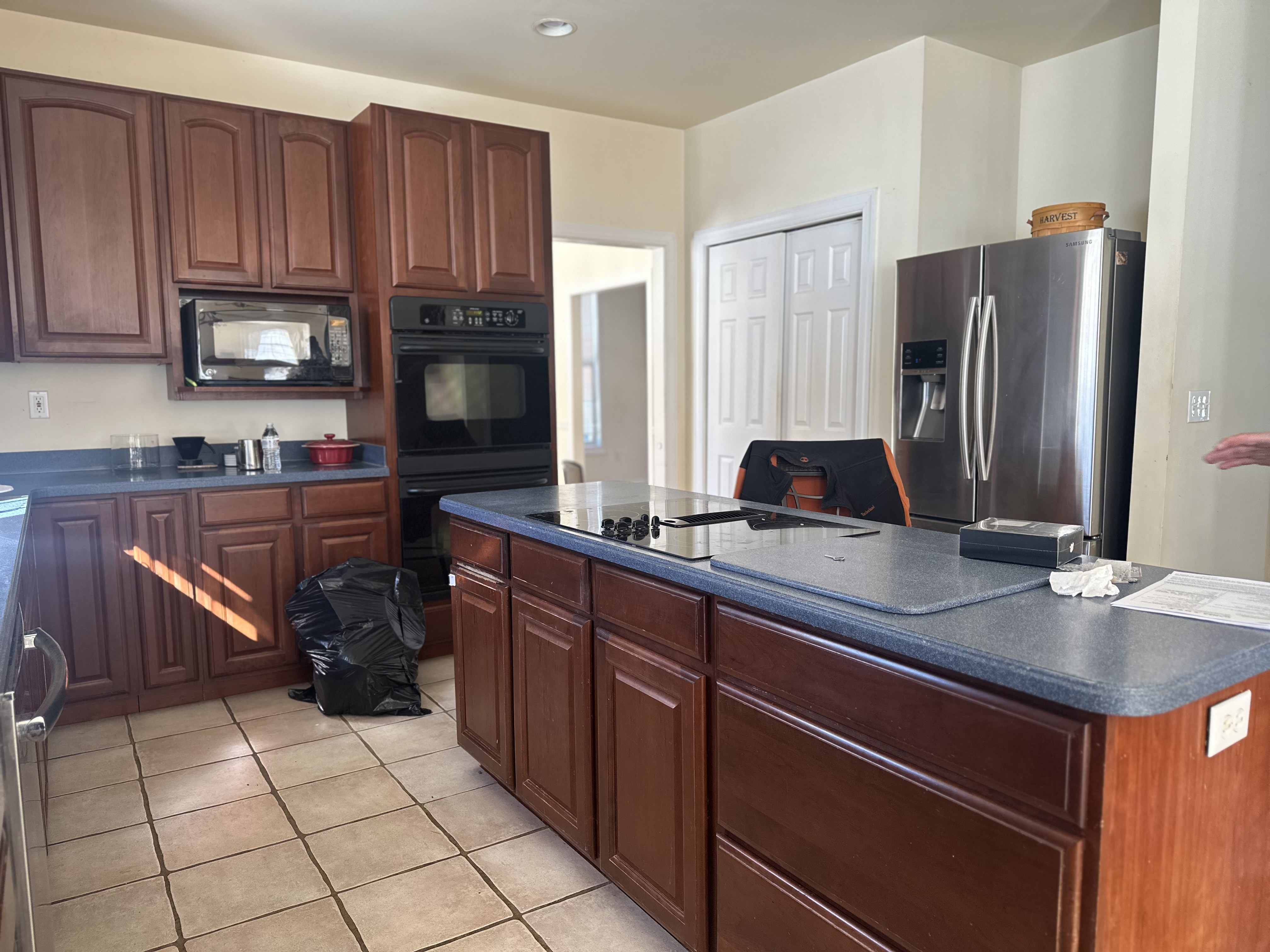 Kitchen before renovation in York PA, first walk-through with Christie Moreira