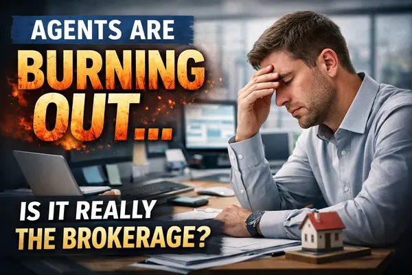 feature image of Real Estate Agents Are Burning Out and It’s Not the Market