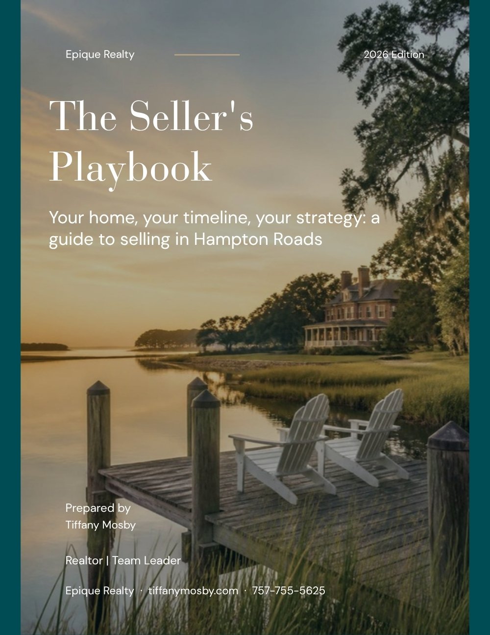 Cover of The Seller’s Playbook, a guide to selling in Hampton Roads by Realtor Tiffany Mosby