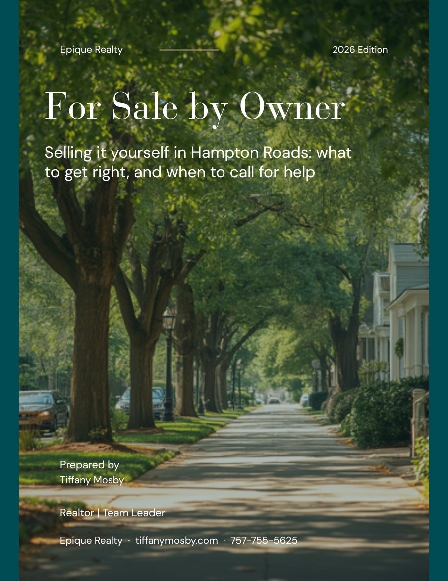 Cover of the For Sale by Owner guide by Realtor Tiffany Mosby