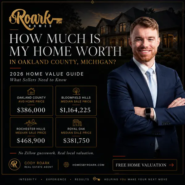 How Much Is My Home Worth in Oakland County, Michigan? — 2026 Home Value Guide By Cody Roark | HomesbyRoark.com | Epique Realty