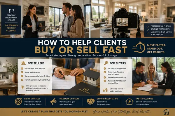 How to Help Clients Buy or Sell FAST in Today’s Market