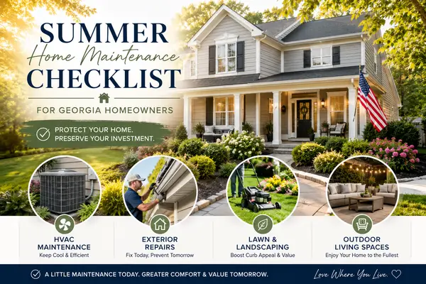 Summer Home Maintenance Checklist Every Georgia Homeowner Needs