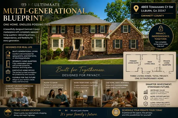 The Ultimate Multi-Generational Blueprint: Discover 4803 Tomahawk Ct SW in Lilburn, GA
