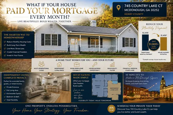 What If Your House Paid Part of Your Mortgage Every Month? Discover 745 Country Lake Ct in McDonough, GA