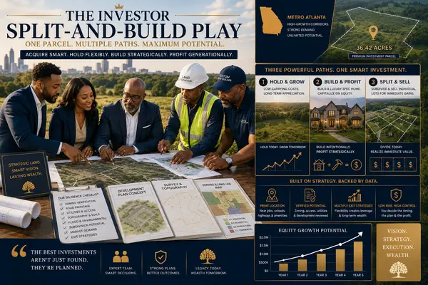 The Investor “Split-and-Build” Play: How Metro Atlanta Land Investors Create Value From Subdividable Acreage
