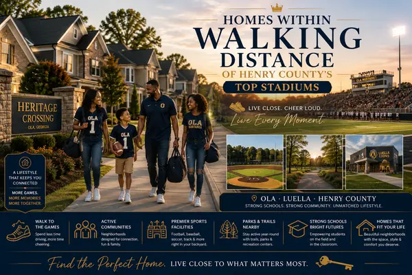 Homes Within Walking Distance of Henry County's Top Stadiums: A Lifestyle Guide for Active Families