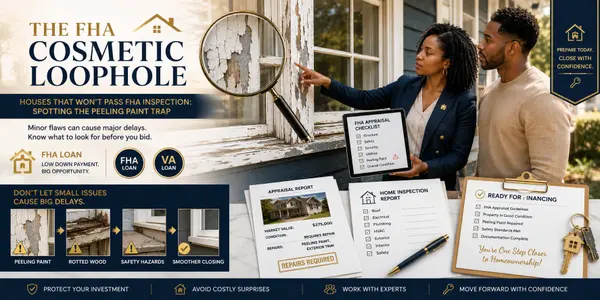 The FHA Cosmetic Loophole: How Peeling Paint Could Derail Your Home Purchase
