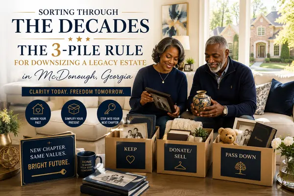 Sorting Through the Decades: The 3-Pile Rule for Downsizing a Legacy Estate in McDonough