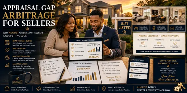 Appraisal Gap Arbitrage for Sellers: Why August Is the Sweet Spot Before the Fall Market