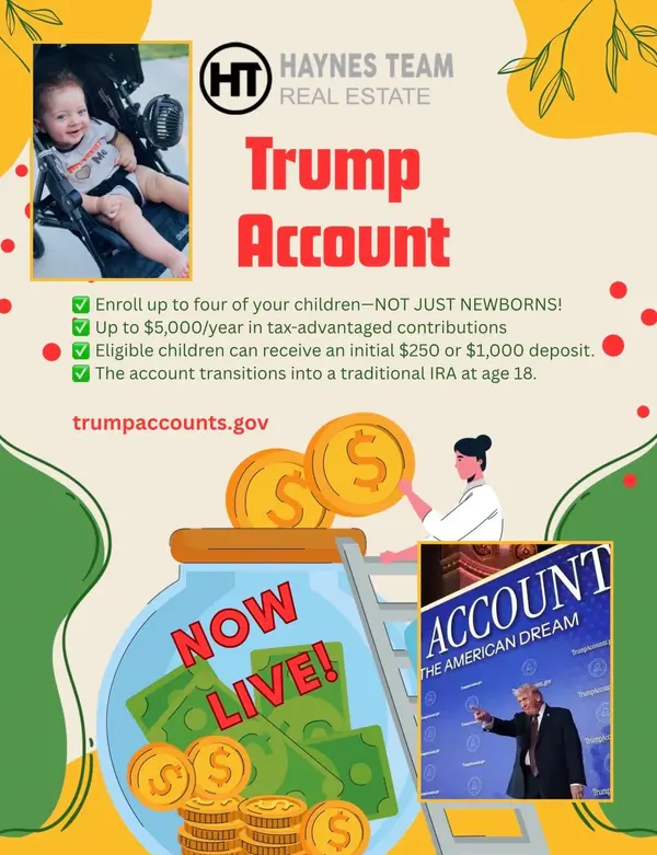 feature image of Trump Account--NOW LIVE!