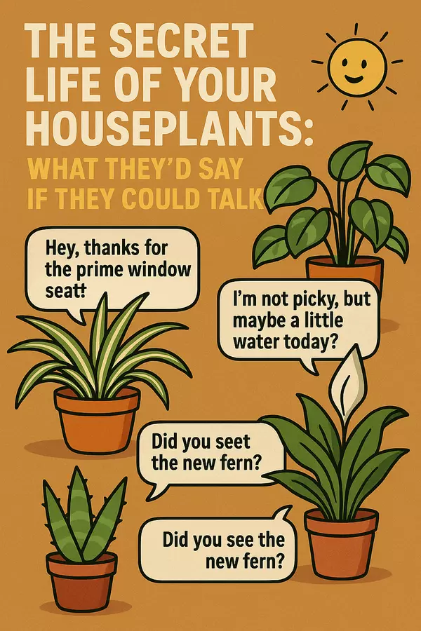 The Secret Life of Your Houseplants: What They’d Say If They Could Talk