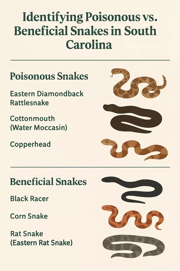 Identifying Poisonous vs. Beneficial Snakes in South Carolina: A Homeowner’s Guide