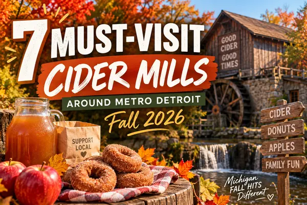 feature image of 7 Best Cider Mills in Metro Detroit to Visit This Fall