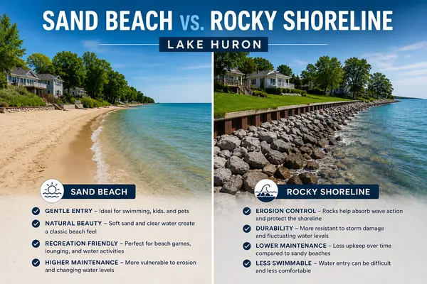 Sandy Beach vs. Rocky Shoreline
