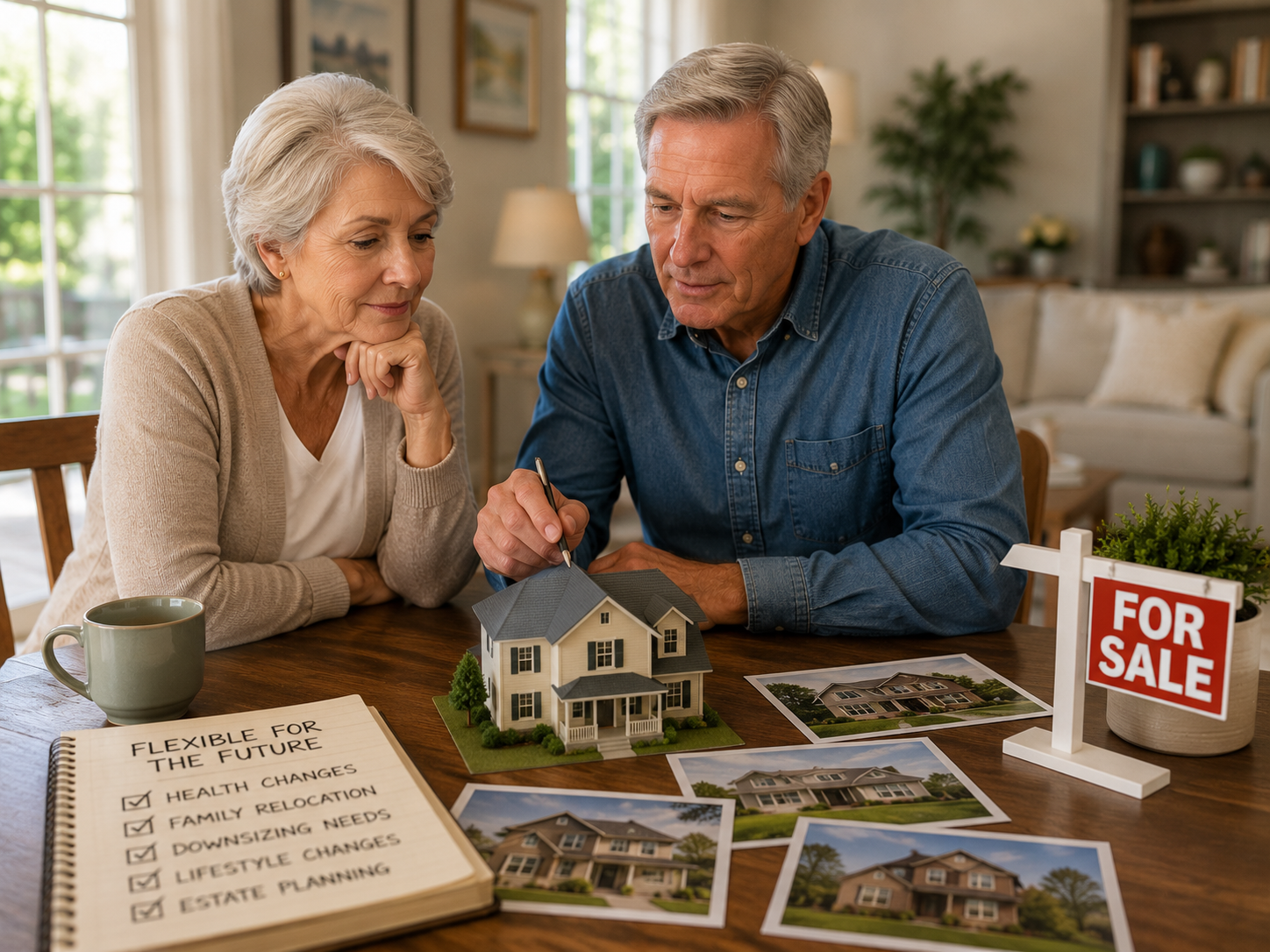 One mistake retirees sometimes make is purchasing a home that works today but may become difficult to sell later.