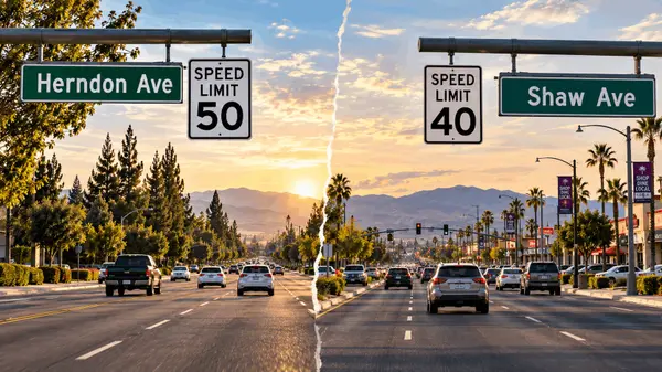 feature image of Why Is Herndon 50 MPH but Shaw 40? How  Fresno Designed One Street for Speed