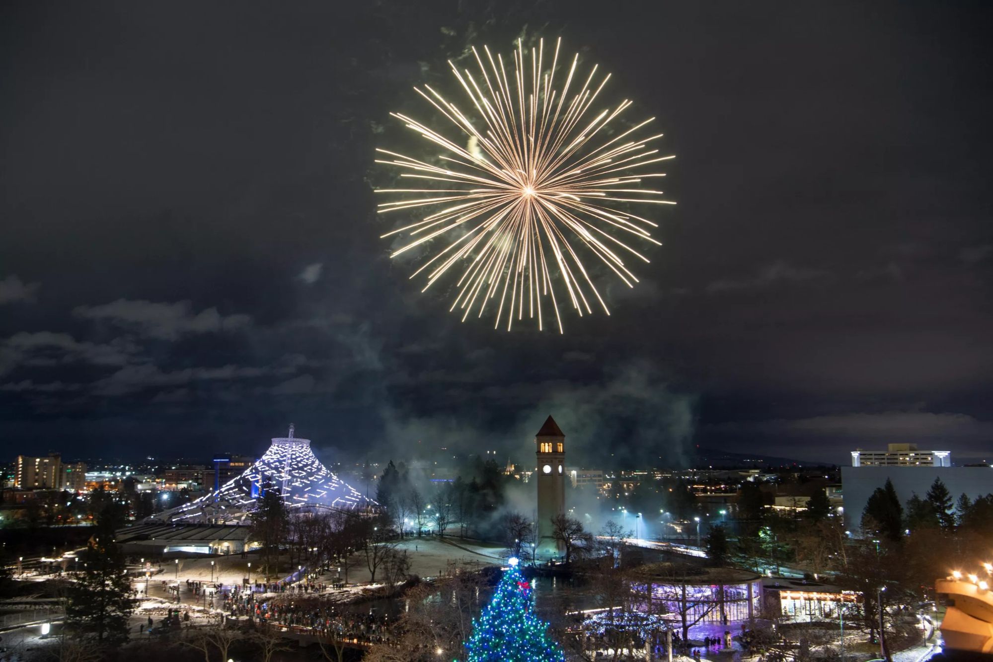 Downtown Spokane New Year’s Eve celebration at Riverfront Park highlighted by Halsted Hometeam