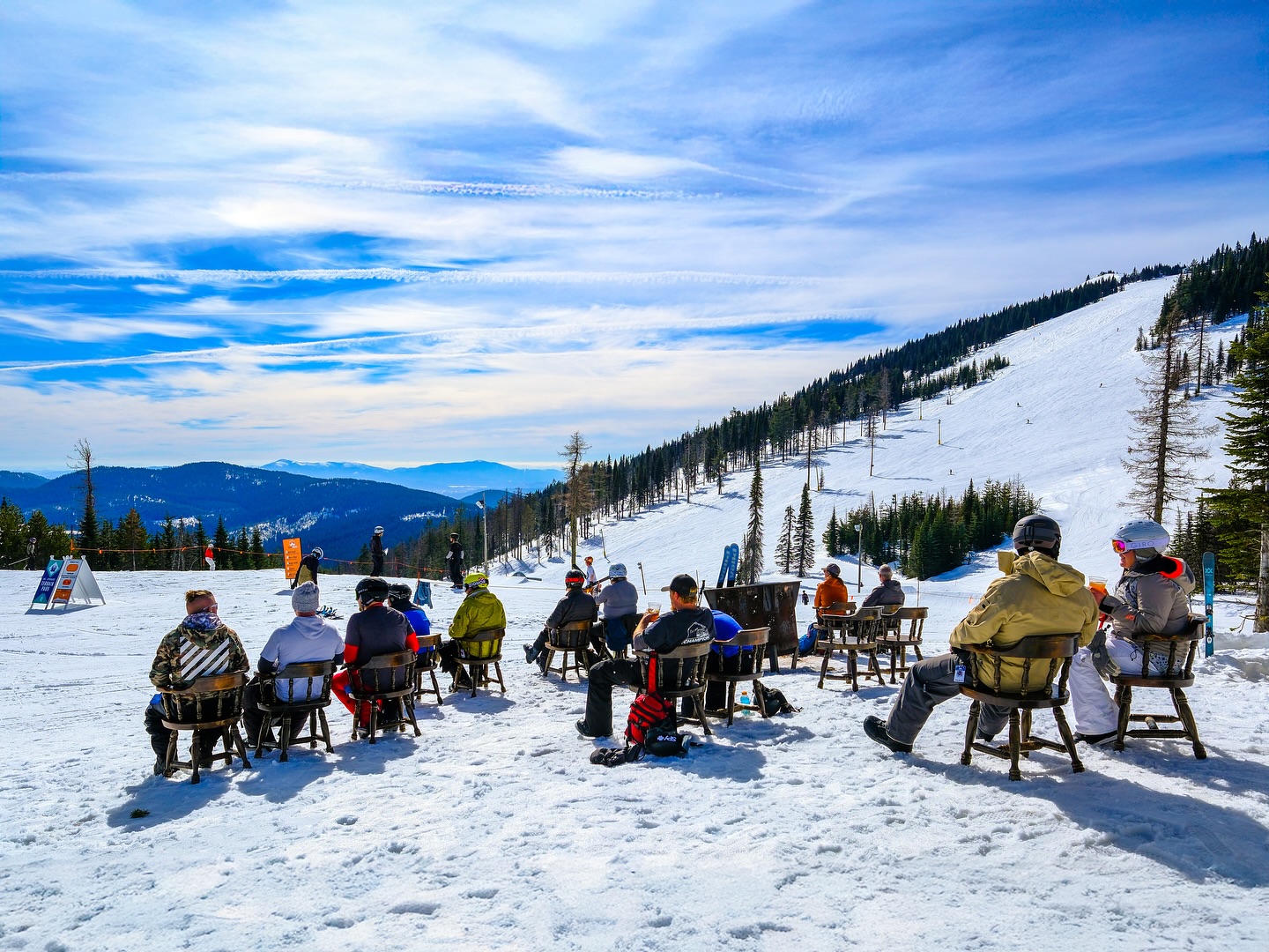 Skiers enjoying fresh groomed runs at Mt. Spokane Ski & Snowboard Park, Spokane winter events by Halsted Hometeam