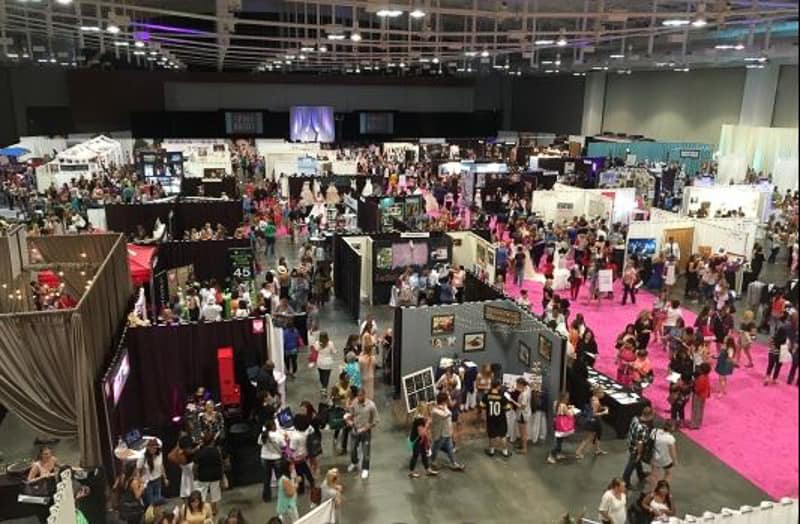 Wedding vendors and décor displays at Spokane Convention Center bridal show, things to do Spokane WA by Haydn Halsted