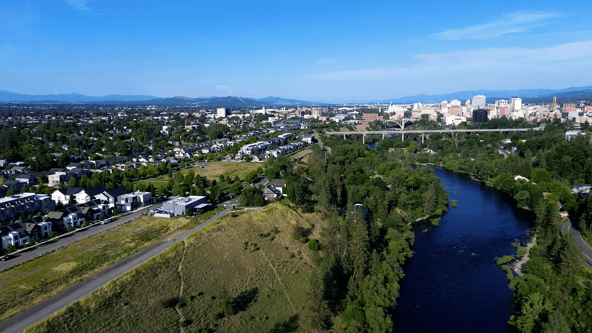 Kendall Yards Spokane neighborhood along the Spokane River reviewed by Halsted Home Team