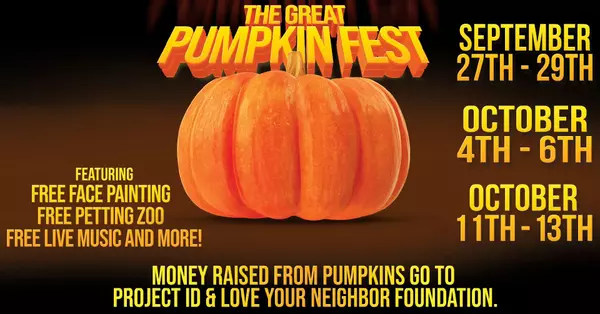 The Great Pumpkin Fest Returns September 26