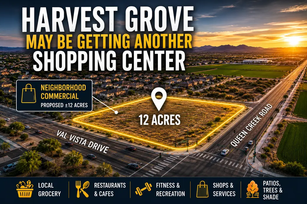 Harvest Grove Could Add Another Shopping Center: What’s Actually Planned at Val Vista & Queen Creek?