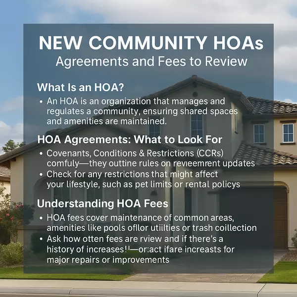 What to Know About HOA Agreements & Fees in New Communities,Heath Sullivan