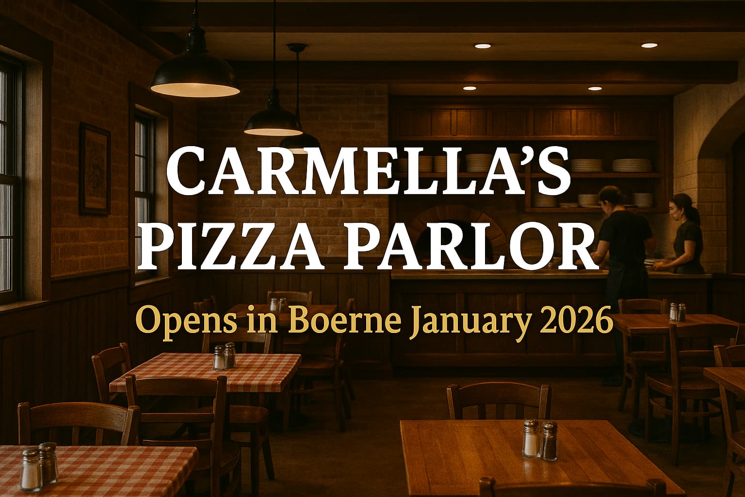 Carmella's Pizza Parlor Opens in Boerne January 2026