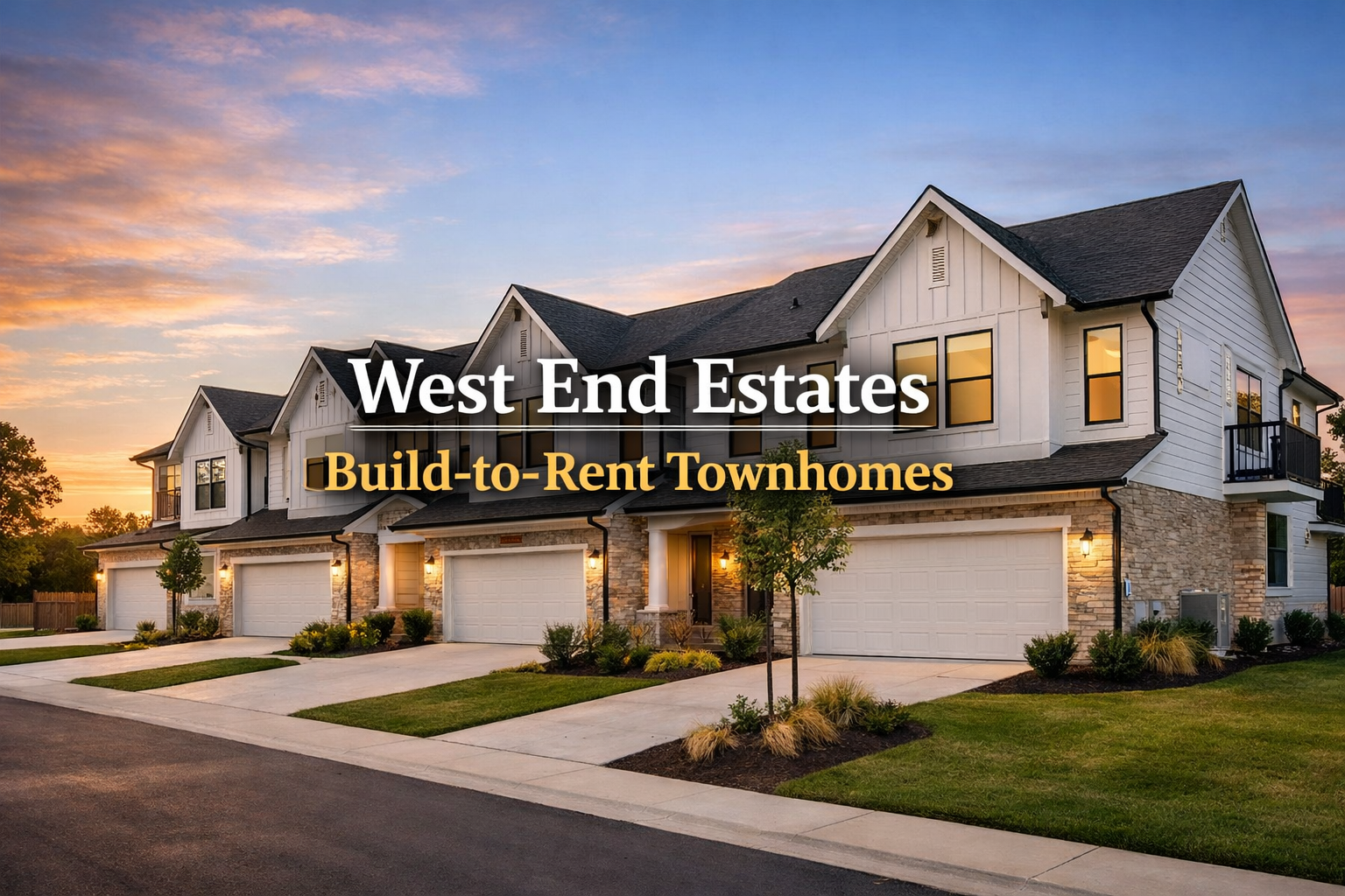 West End Estates Build to Rent Townhomes Planned for New Braunfels