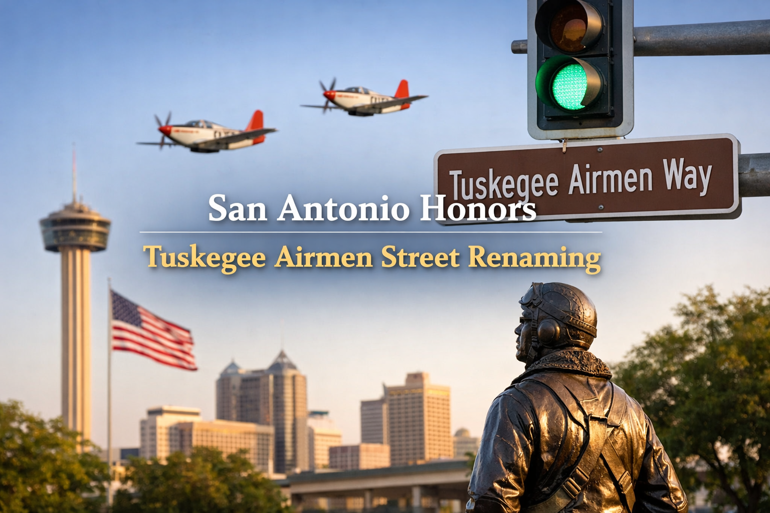 San Antonio Honors Tuskegee Airmen with East Side Street Renaming