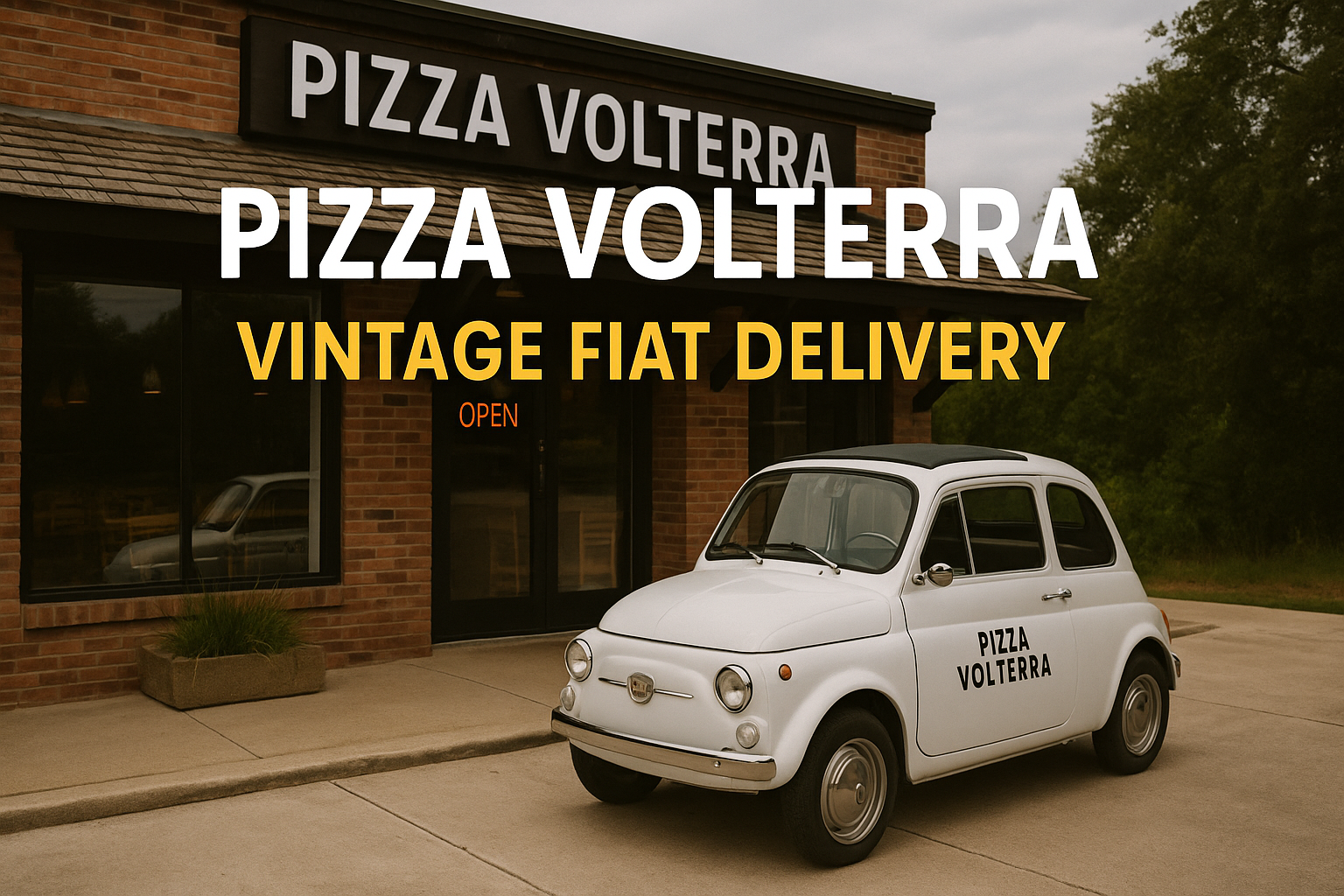 Pizza Volterra Launches Vintage Fiat Delivery in Boerne