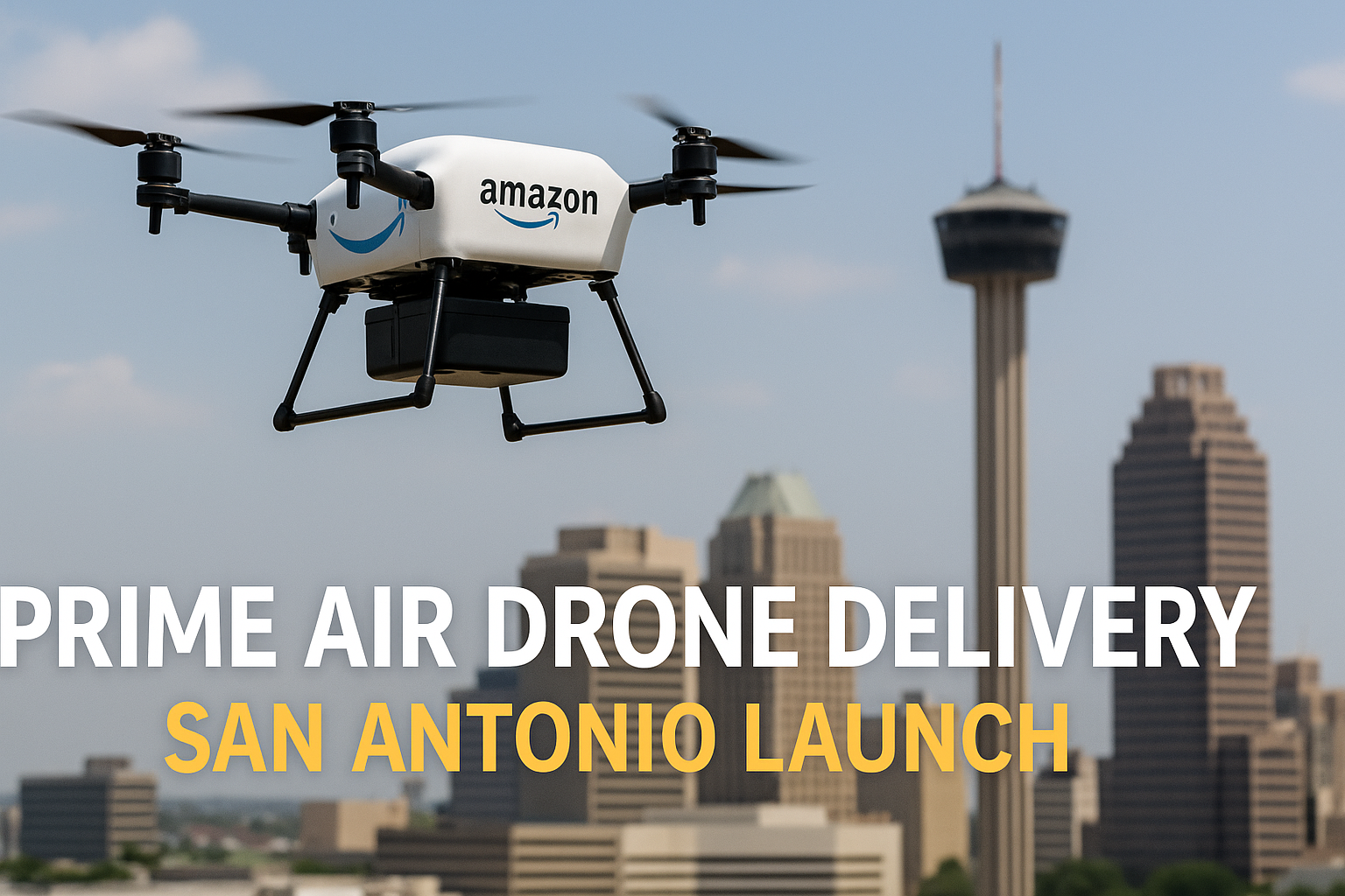 Amazon Prime Air Drone Delivery Launches in San Antonio