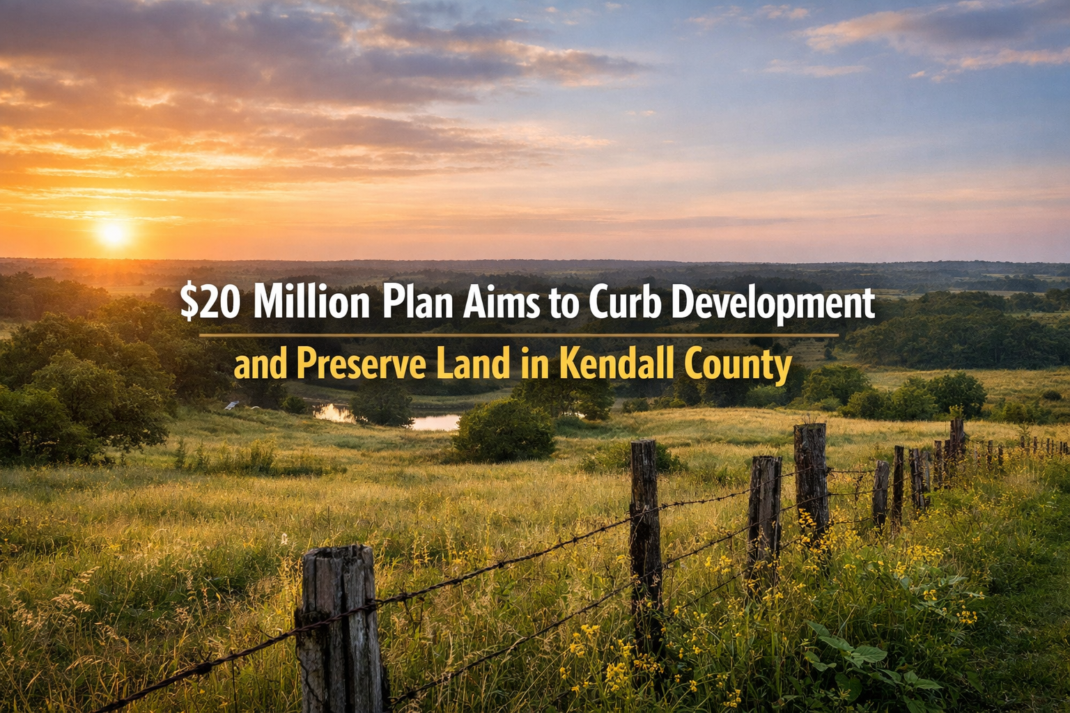 $20 Million Plan Aims to Curb Development and Preserve Land in Kendall County