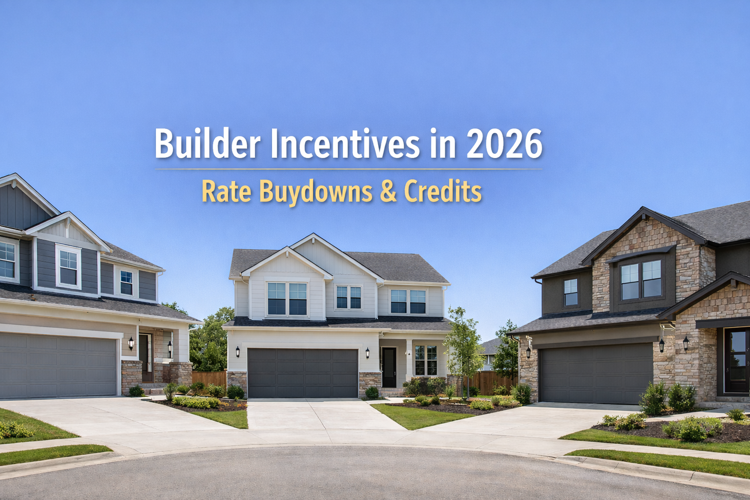 Builder Incentives in 2026: How San Antonio Buyers Can Use Rate Buydowns and Credits the Right Way