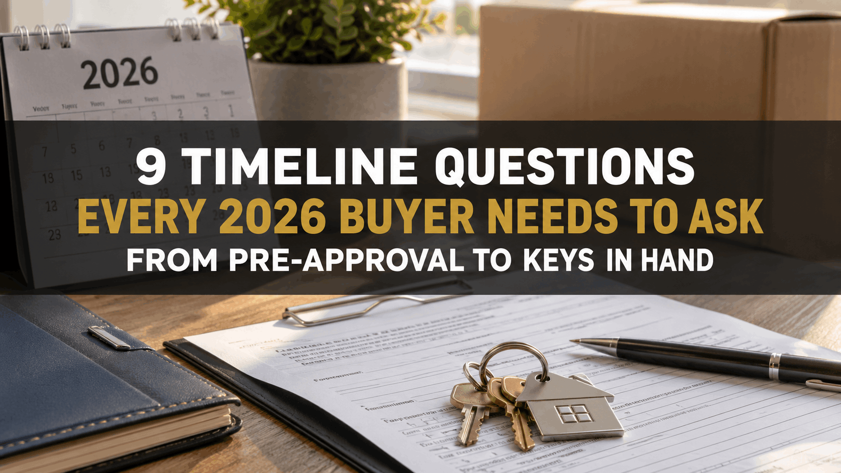 9 Timeline Questions Every 2026 Buyer Needs to Ask From Pre-Approval to Keys in Hand