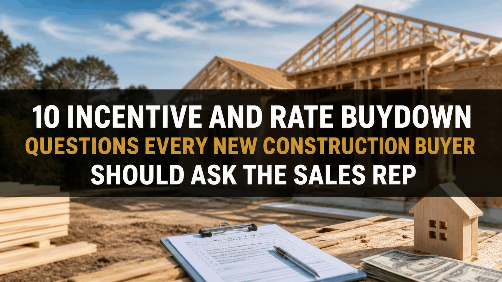 10 Incentive and Rate Buydown Questions Every New Construction Buyer Should Ask the Sales Rep in San Antonio in 2026