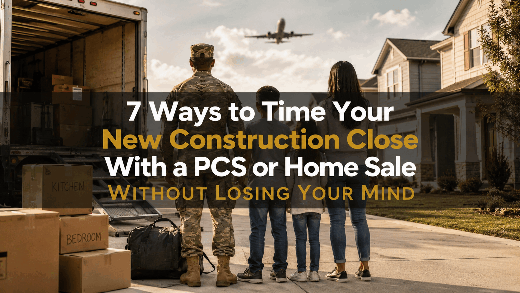7 Ways to Time Your New Construction Close With a PCS or Home Sale Without Losing Your Mind