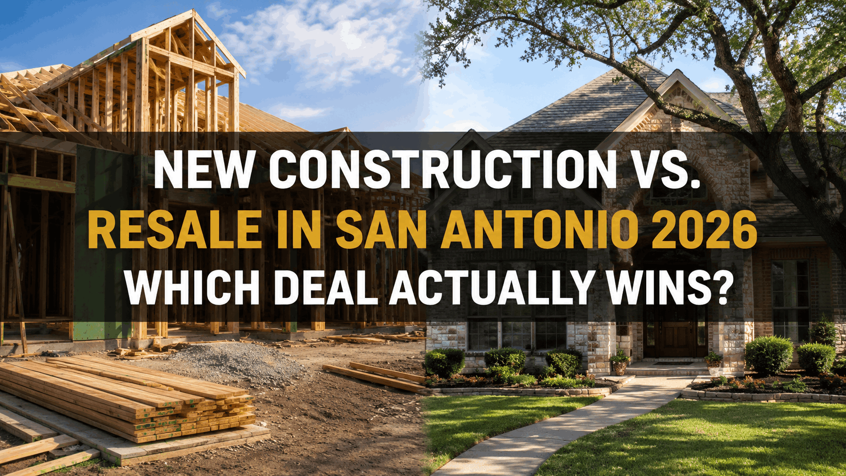New Construction vs. Resale in San Antonio 2026 — Which Deal Actually Wins?