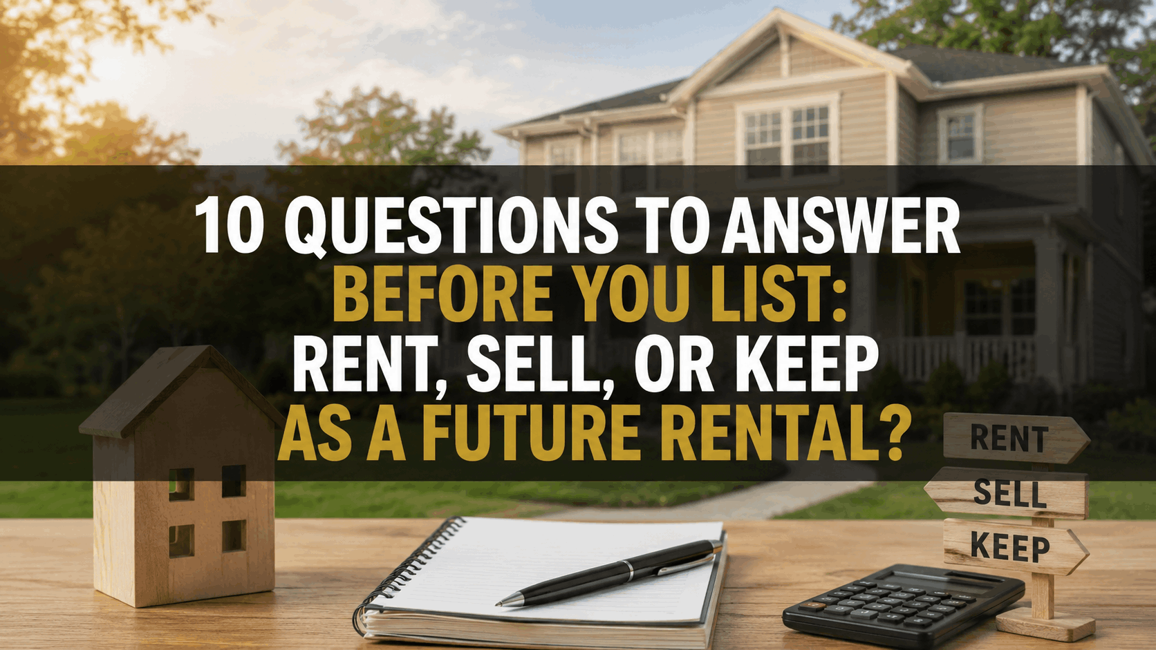 10 Questions to Answer Before You List: Rent, Sell, or Keep as a Future Rental?