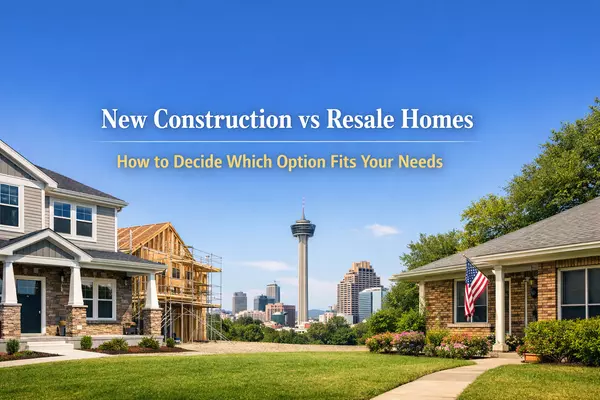 New Construction vs Resale Homes in San Antonio: How to Decide Which Option Fits Your Needs
