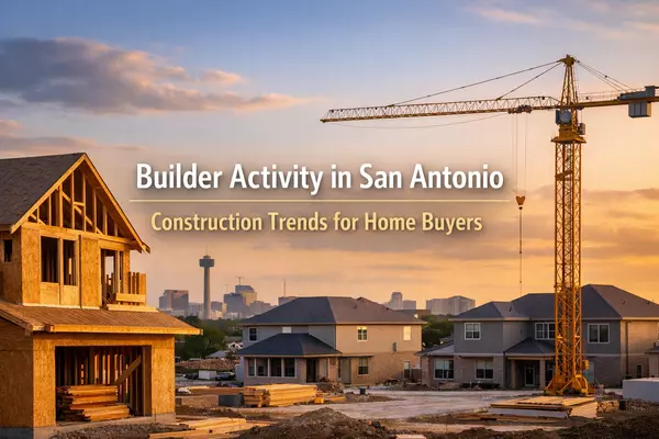 feature image of Understanding Builder Activity in San Antonio: What Current Construction Trends Mean for Home Buyers
