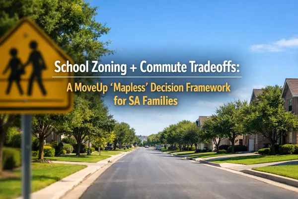 School Zoning + Commute Tradeoffs: A MoveUp ‘Mapless’ Decision Framework for SA Families,Tami Price