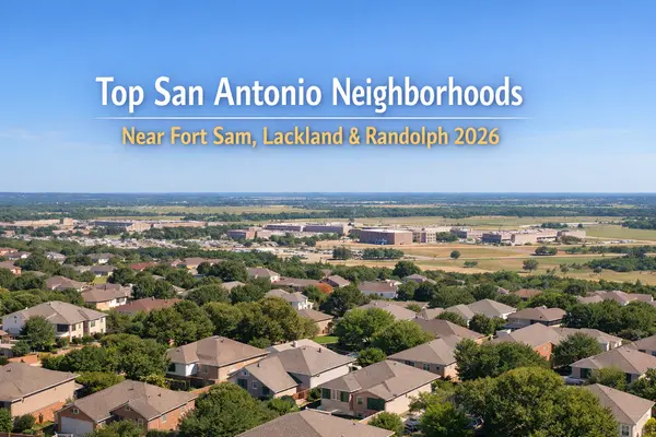 Top San Antonio Neighborhoods for VA Buyers Near Fort Sam, Lackland, and Randolph in 2026,Tami Price