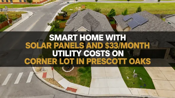 Smart Home with Solar Panels and $33/Month Utility Costs on Corner Lot in Prescott Oaks