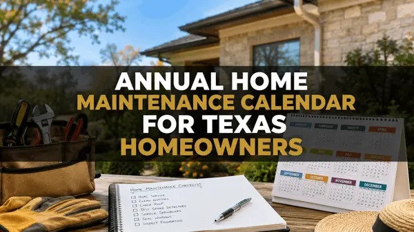 Annual Home Maintenance Calendar for Texas Homeowners